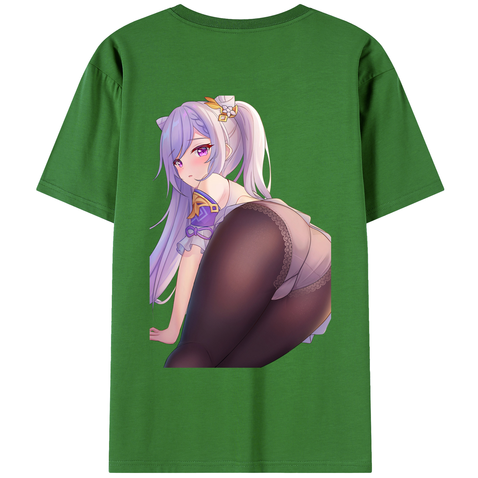 げんし神 刻晴 こくせい genshin Kokusei レディース半袖Tシャツ(バックプリント)